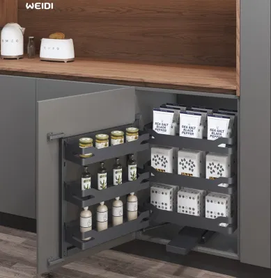 Steel Kitchen Storage Soft Close Corner Pantry